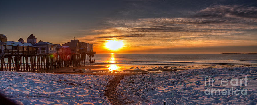 Sunrise in Maine Photograph by David Bishop