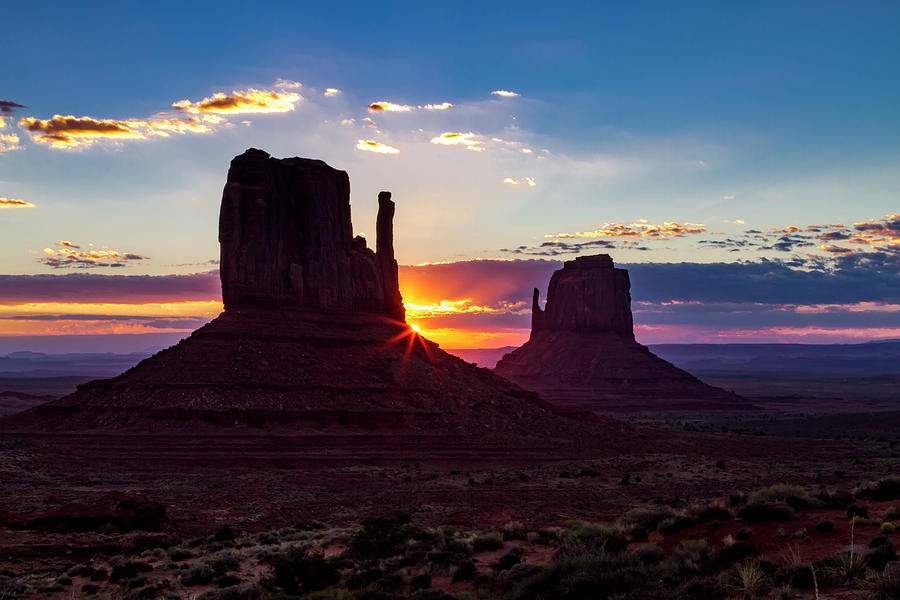 Sunrise in Monument Valley Photograph by Teri Virbickis
