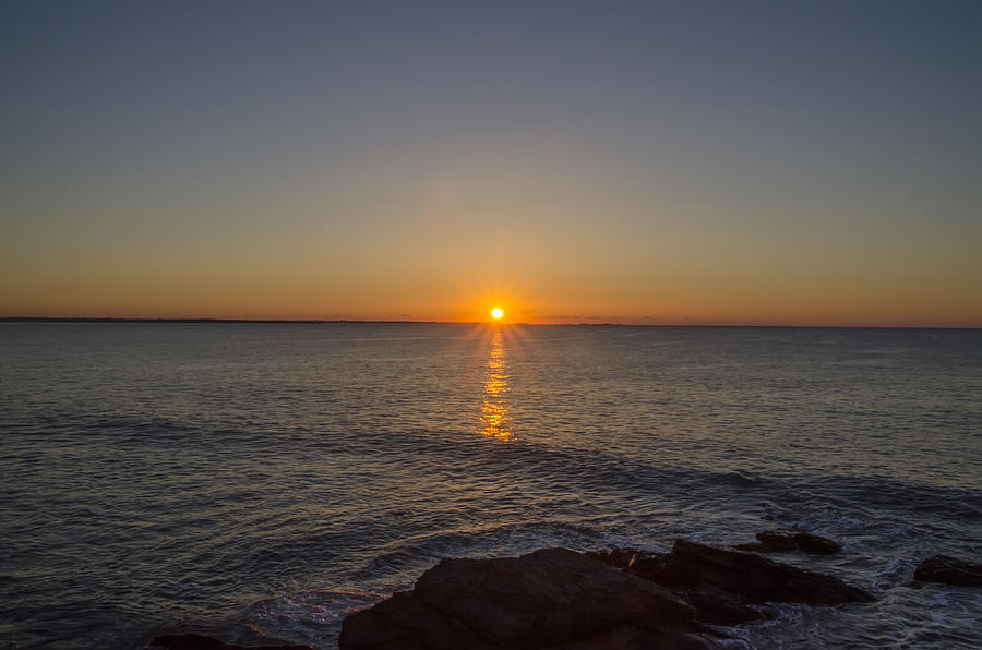 Sunrise Photograph - Sunrise in Newport Rhode Island by Bill Cannon