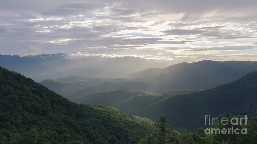Sunrise in North Georgia Mountains Photograph by Andrea Anderegg