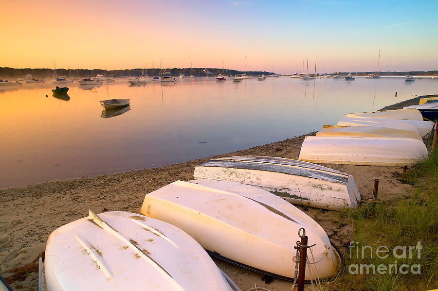 Boat Photograph - Sunrise in Osterville Cape Cod Massachusetts by Matt Suess
