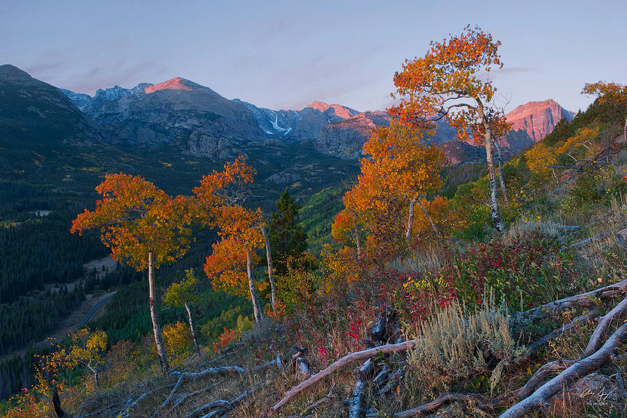 Sunrise in Rocky Mountain National Park Photograph by Aaron Spong