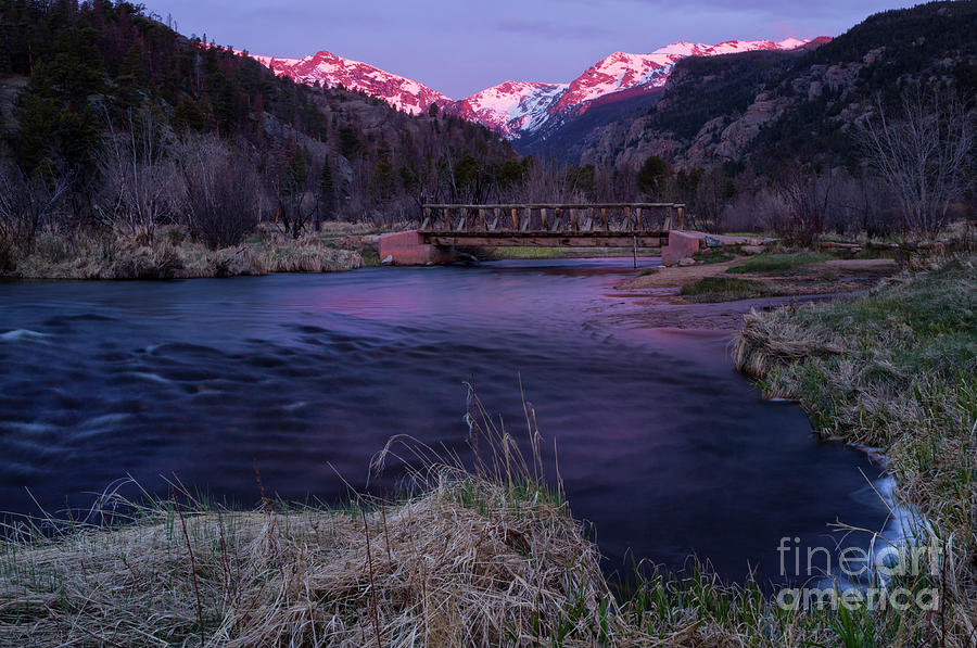 Sunrise in Rocky Mountain National Park and the Big Thompson Riv Photograph by Ronda Kimbrow