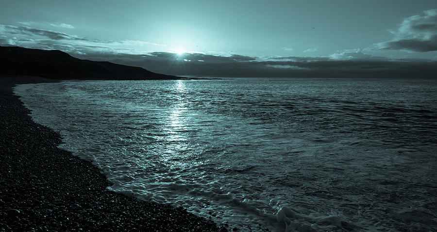 Sunrise in Stonehaven B-W Photograph by Sergey Simanovsky