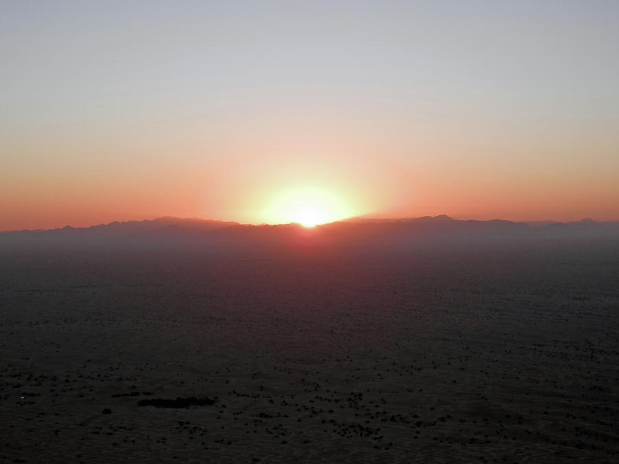 Sunrise in the Desert Photograph by Pema Hou