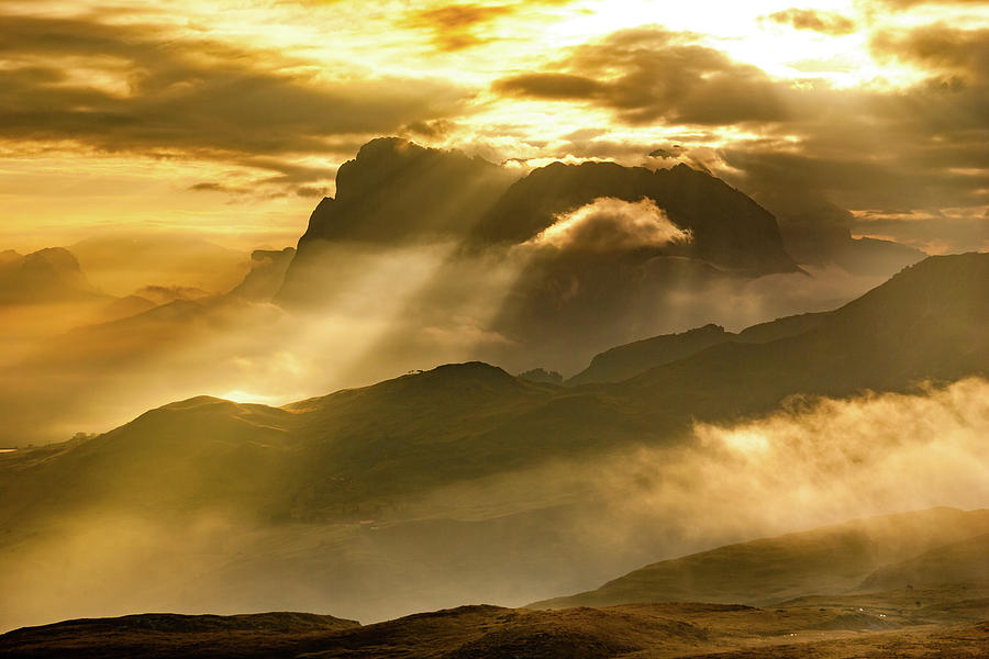 Sunrise in the Dolomites Photograph by Mati Krimerman