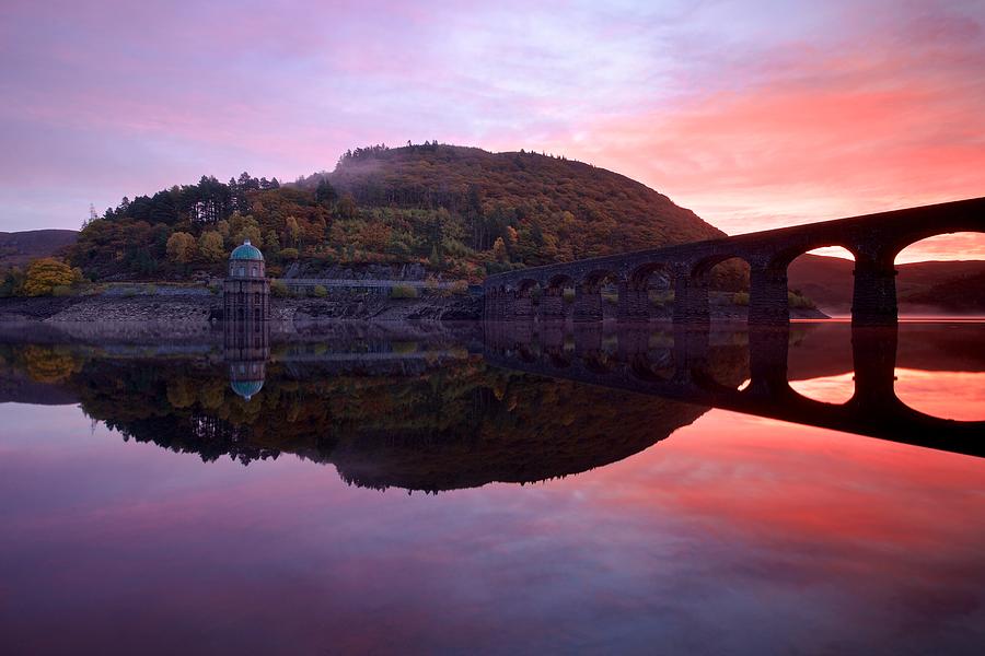 Sunrise in the Elan Valley Photograph by Stephen Taylor