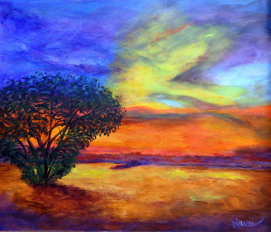 Sunrise in the Fields Painting by Deborah Naves