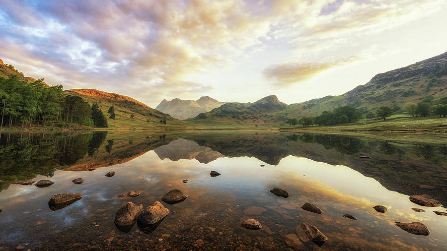 Sunrise in the lakes Photograph by James Billings