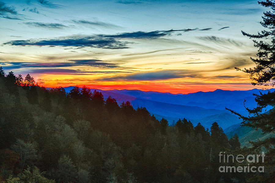 Sunrise in the Smokies Photograph by Terri Morris - Fine Art America