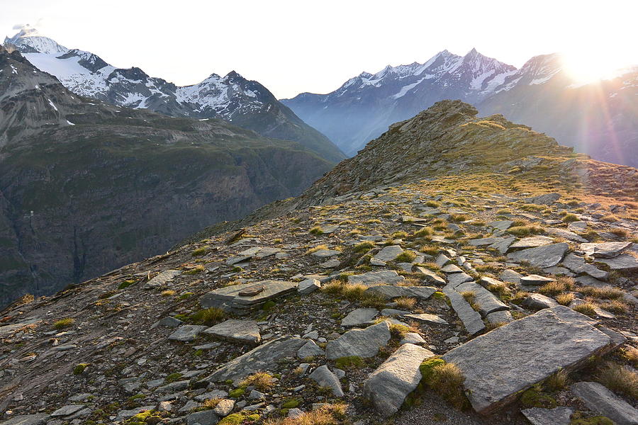 Zermatt Photograph - Sunrise In The Swiss Alps by Two Small Potatoes Zermatt Photograph - Sunrise In The Swiss Alps by Two Small Potatoes