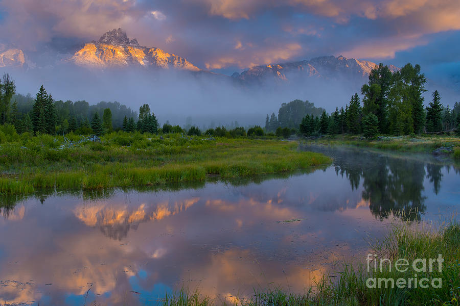Sunrise in the Tetons Photograph by Brad Schwarm