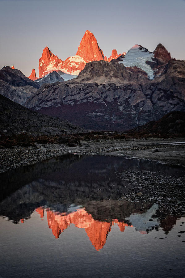 Sunrise at Mt. Fitzroy, Argentina 2 Photograph by Steven Upton