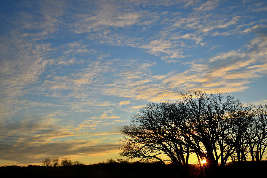 Sunrise in Winter over Glacial Park Photograph by Ray Mathis