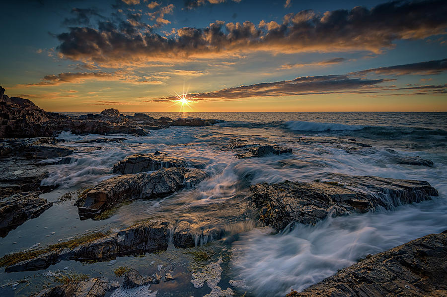 Landscape Photograph - Sunrise in York, Maine by Rick Berk