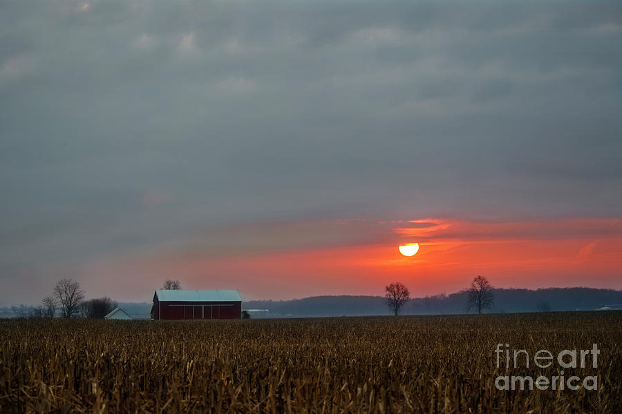 Sunrise Indiana Photograph by David Arment