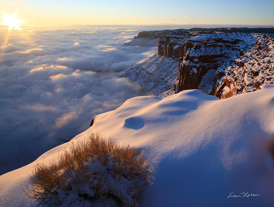Sunrise Inversion at Buck Canyon Overlook Photograph by Dan Norris
