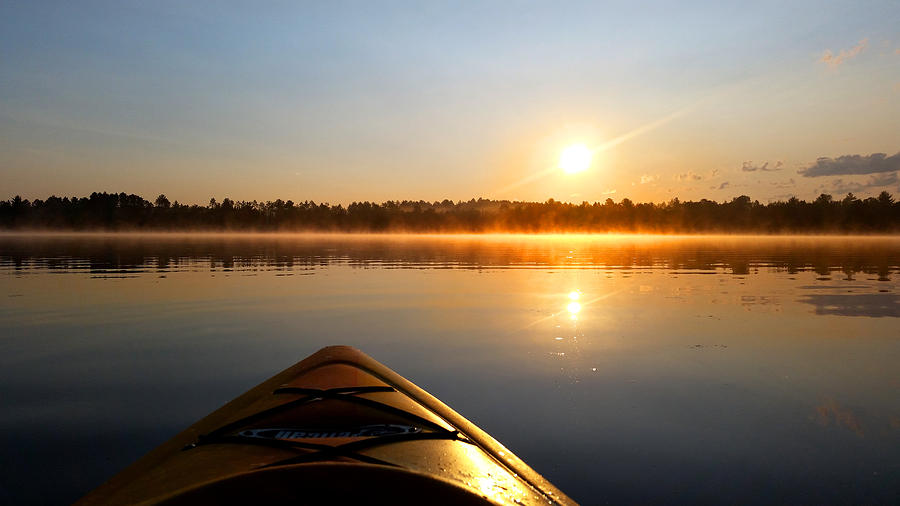 Sunrise Kayaking  Photograph by Brook Burling