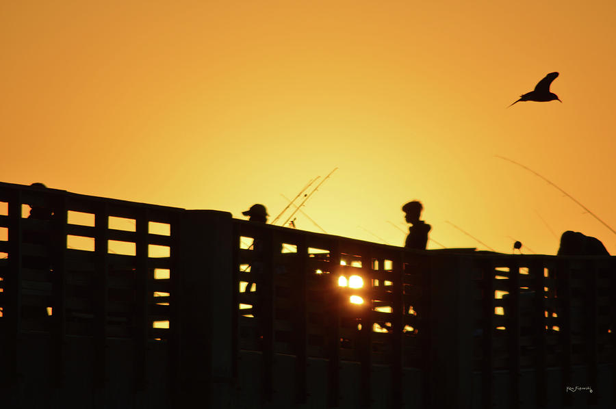 Sunrise Lake Worth Fishing Pier  Photograph by Ken Figurski