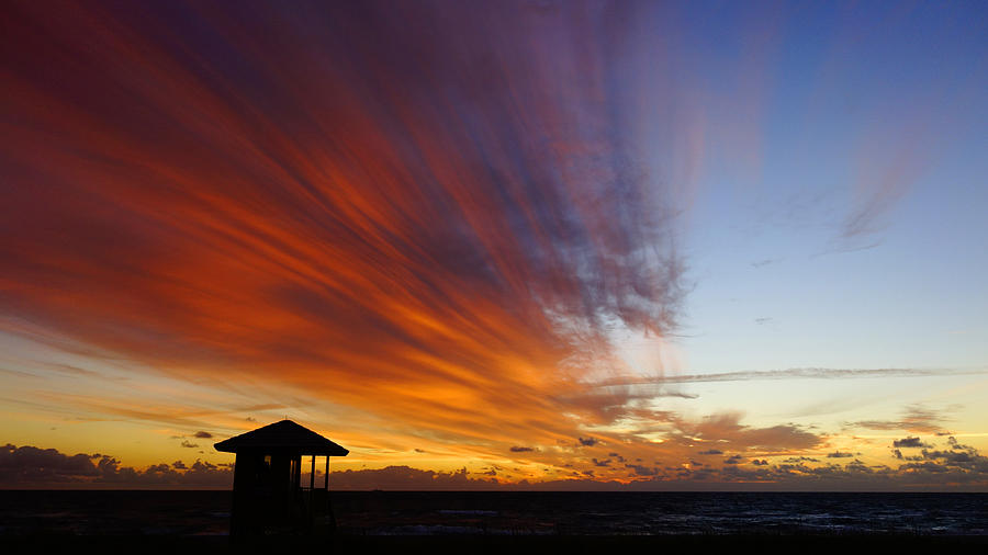 Sunrise Lifeguard Station Delray Beach Photograph by Lawrence S Richardson Jr