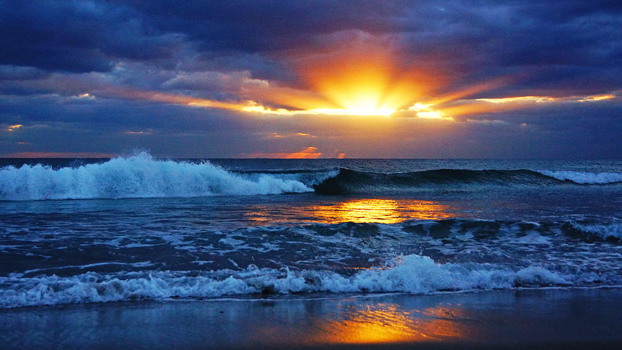Sunrise Light Wave  Photograph by Lawrence S Richardson Jr