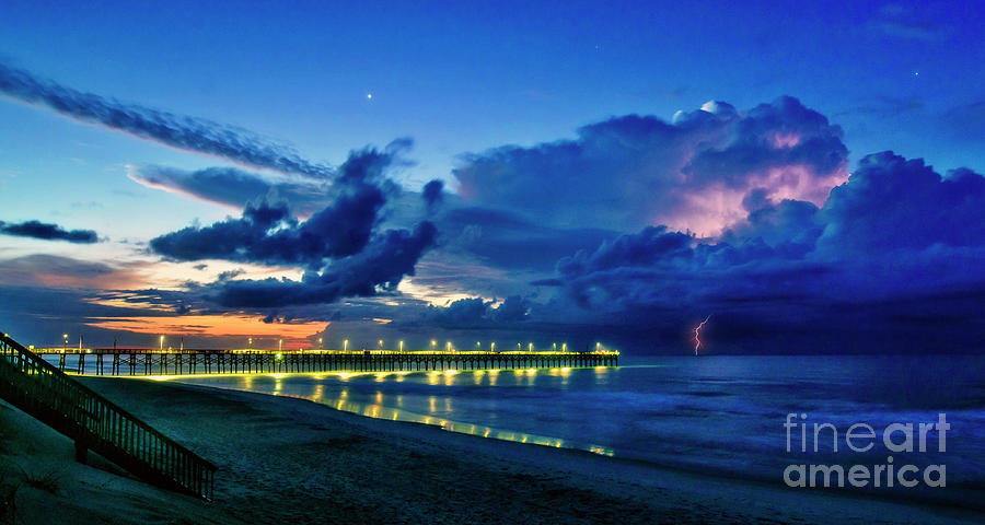 Sunrise Lightning Photograph by DJA Images