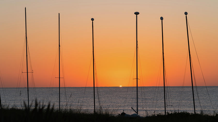 Sunrise Masts Delray Beach Florida Photograph by Lawrence S Richardson Jr