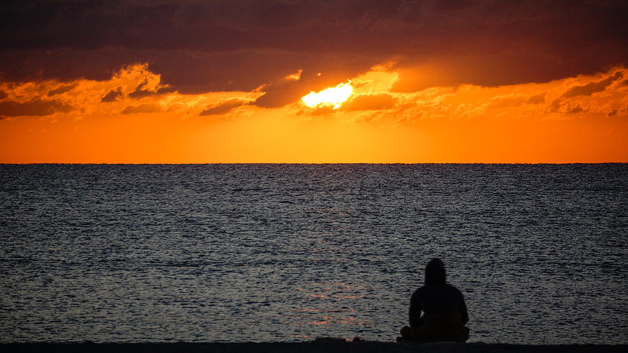 Sunrise Meditation Delray Beach Florida Photograph by Lawrence S Richardson Jr