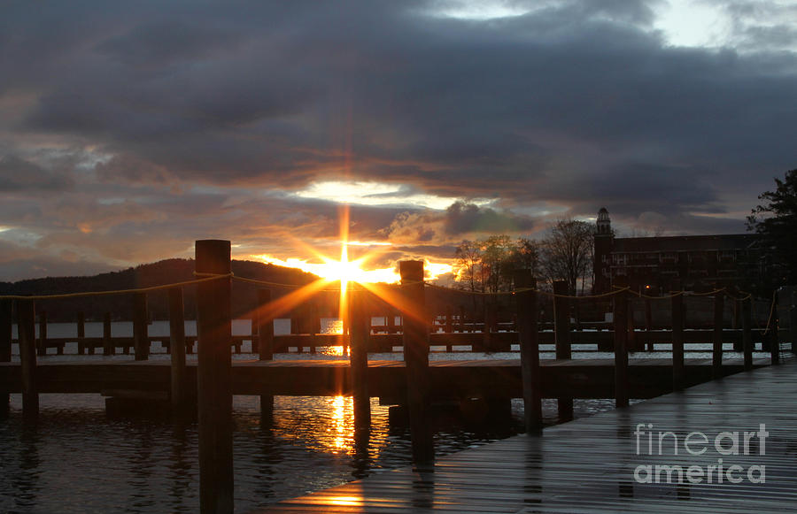 Sunrise Meredith Bay Docks 1 Photograph