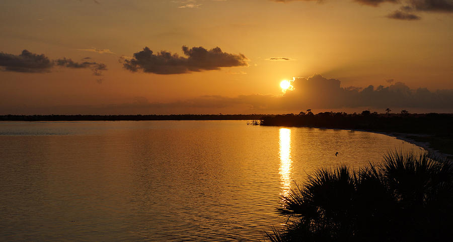 Sunrise Mobile Bay Photograph by Sandy Keeton
