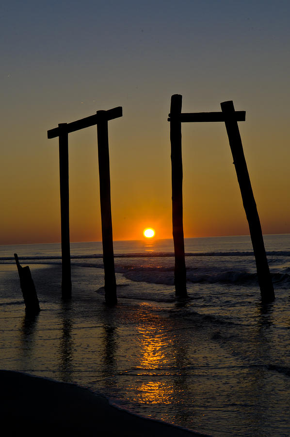 Sunrise at Ocean City Photograph by Louis Dallara