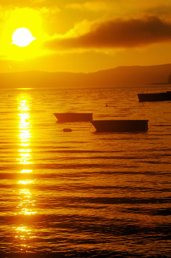 Boat Photograph - Sunrise Near Liliwaup  by Jeff Swan