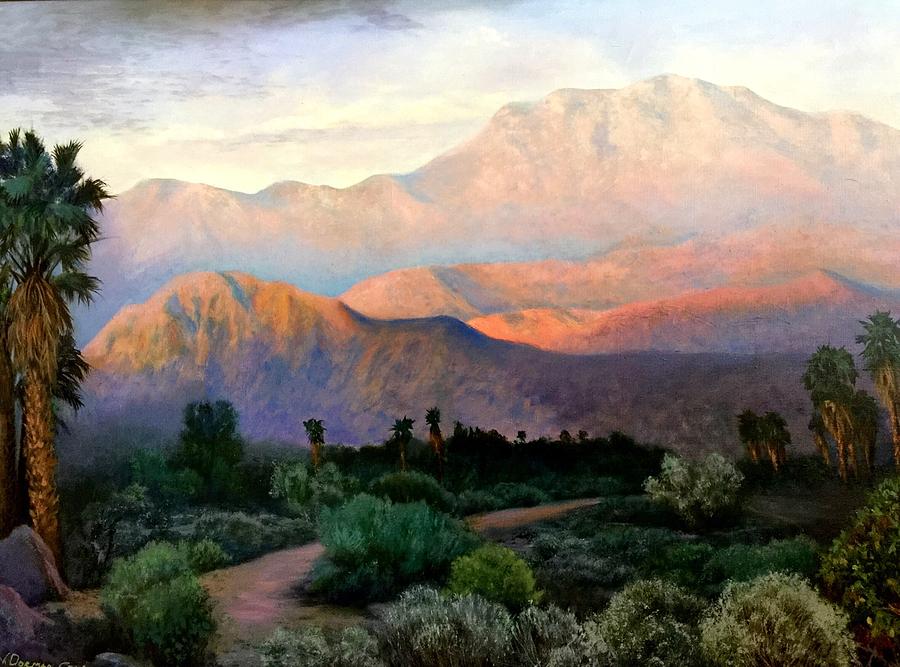 Mountain Painting - Sunrise by Nella Lorette