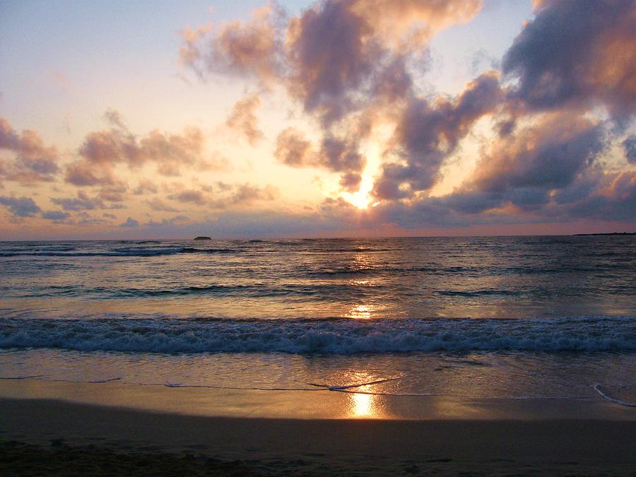 Sunrise North Shore Oahu 3 Photograph by Nancy Ippolito - Fine Art America