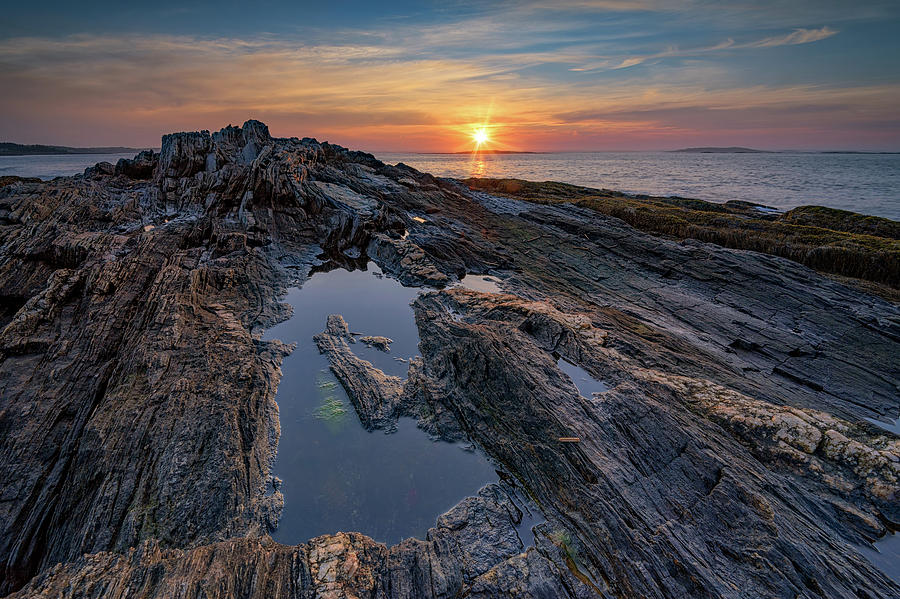 Harpswell Photograph - Sunrise on Bailey Island by Rick Berk