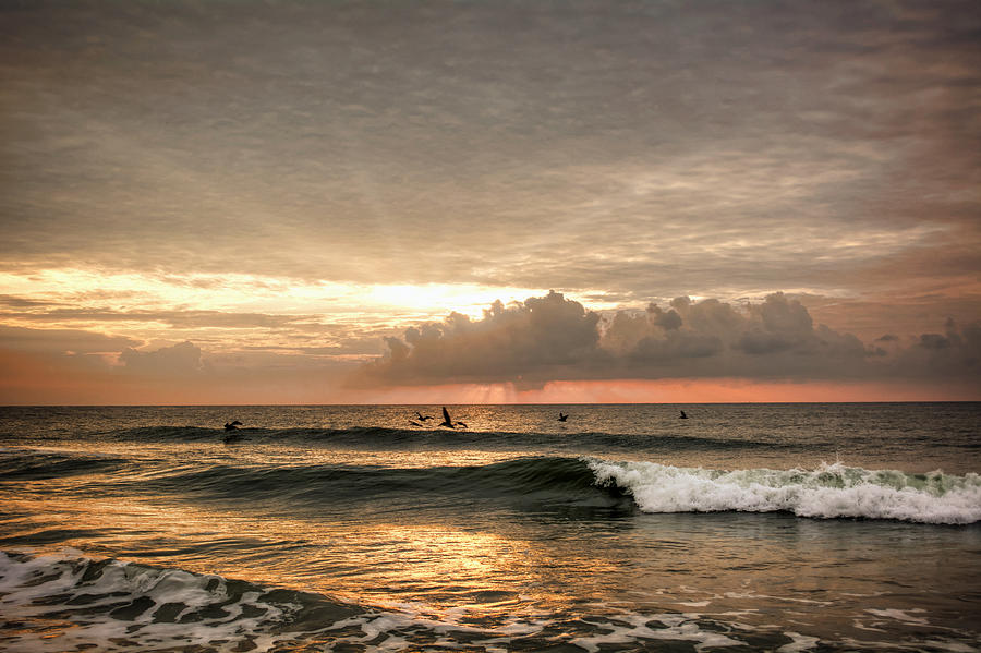 Sunrise On Carolina Beach North Carolina Photograph by Greg and Chrystal Mimbs