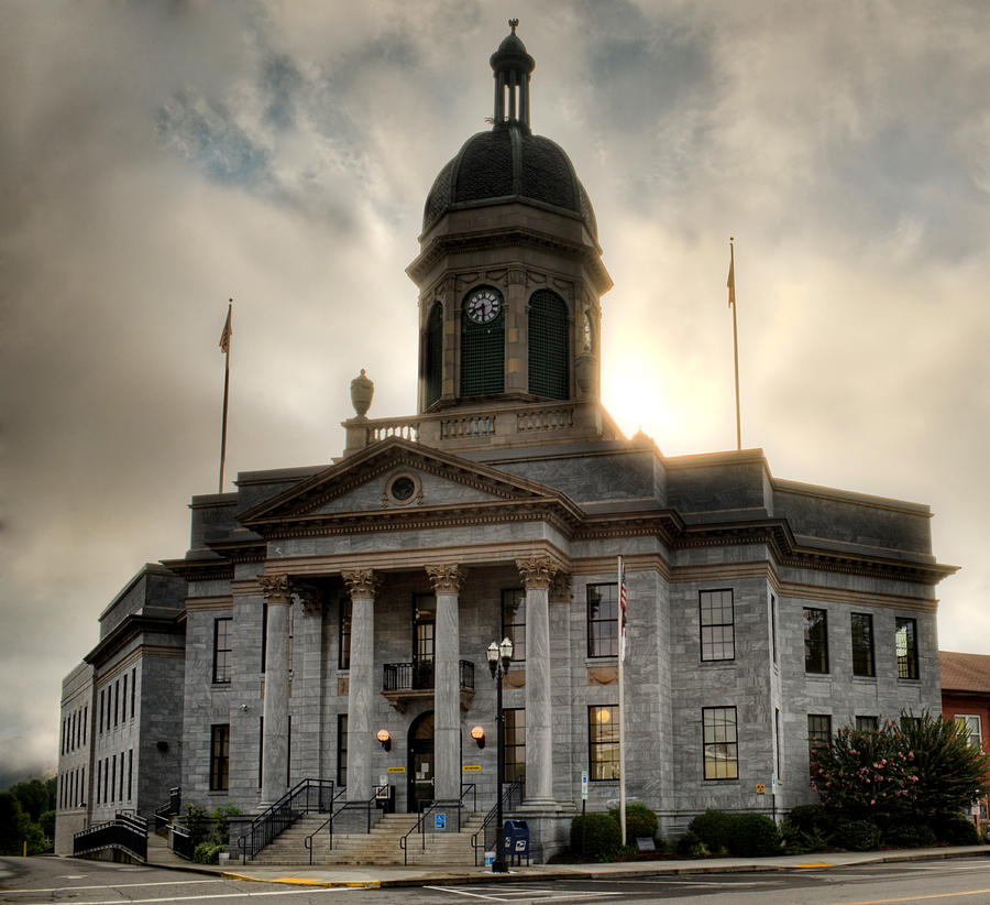 Sunrise On Cherokee County Courthouse Photograph by Greg and Chrystal Mimbs