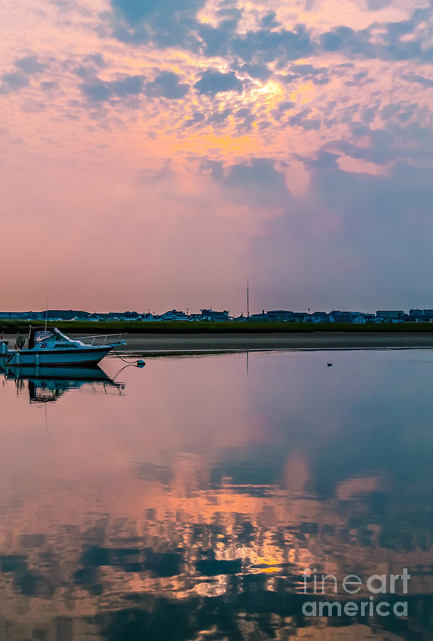 Nature Photograph - Sunrise on Hampton River by Claudia M Photography