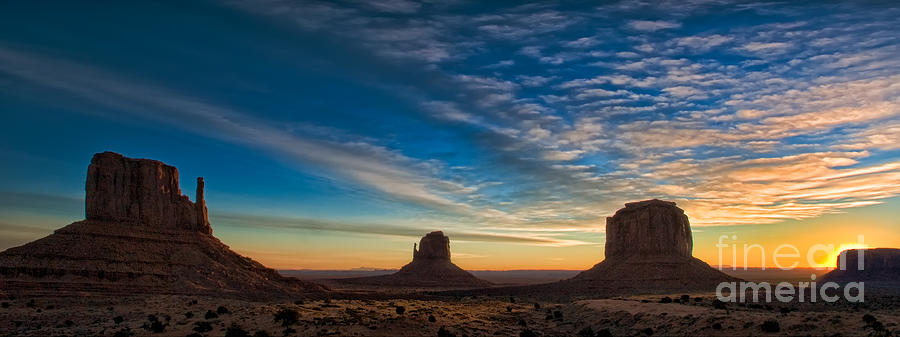 Sunrise on Monument Valley Photograph by Jerry Fornarotto