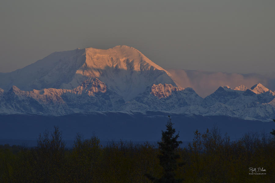 Mountain Photograph - Sunrise on Mt. Foraker by Ruth Blum