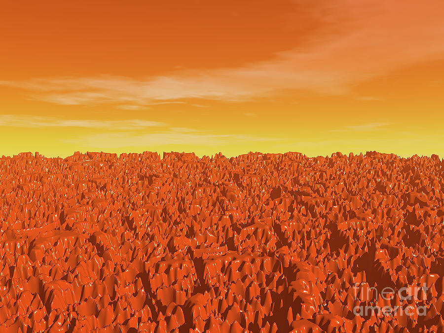 Sunrise On Planet Mars Digital Art by Phil Perkins