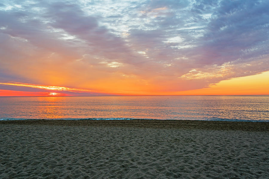Sunrise on Salisbury Beach North Shore Massachusetts Photograph by Toby McGuire
