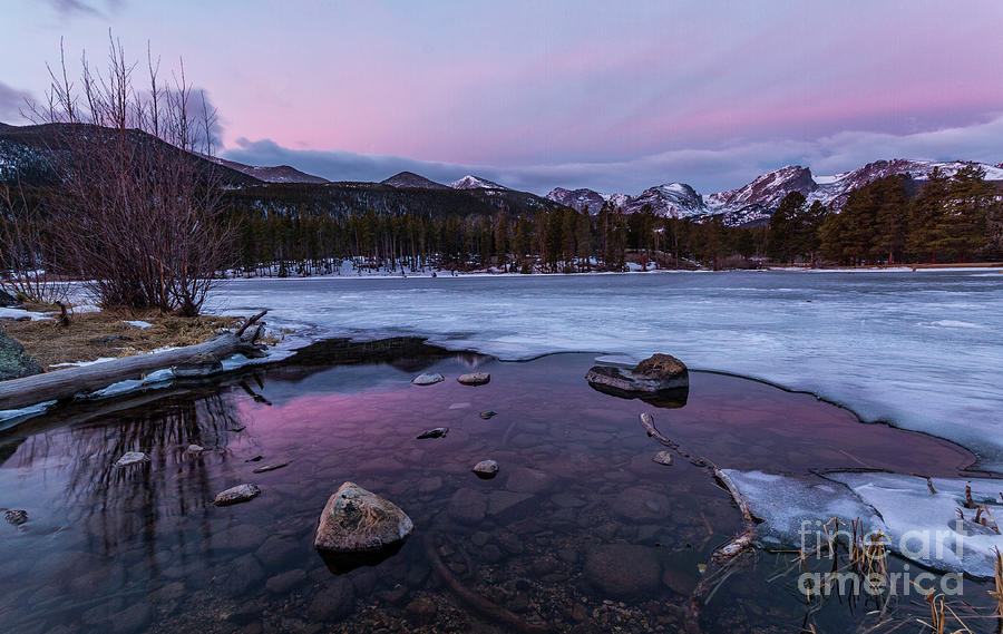 Sunrise on Sprague Lake in Rocky Mountain National park Photograph by Ronda Kimbrow