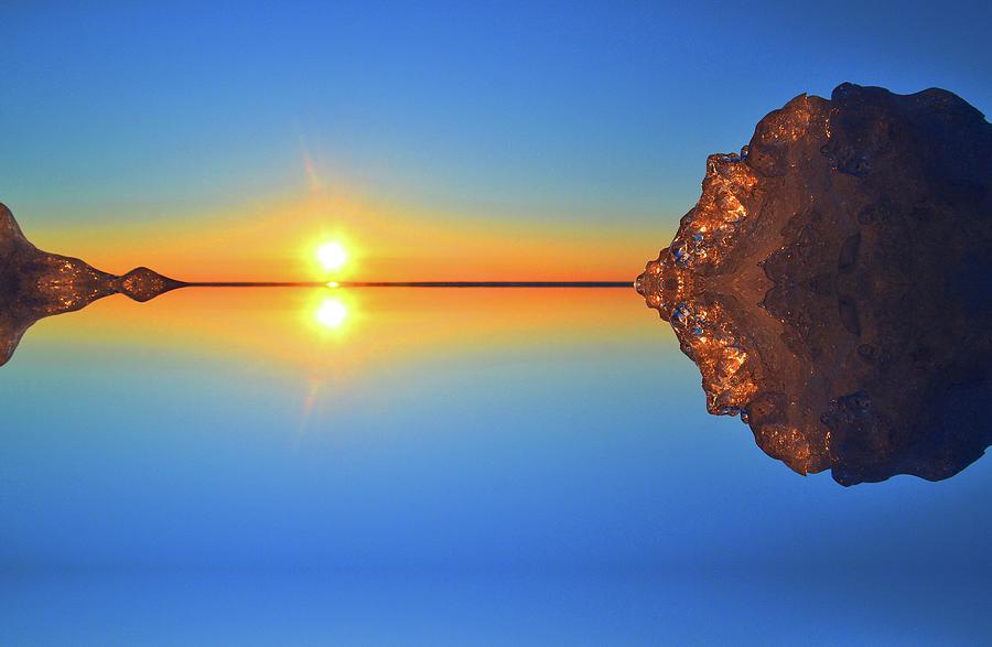 Sunrise On The Broken Ice 3  Digital Art by Lyle Crump