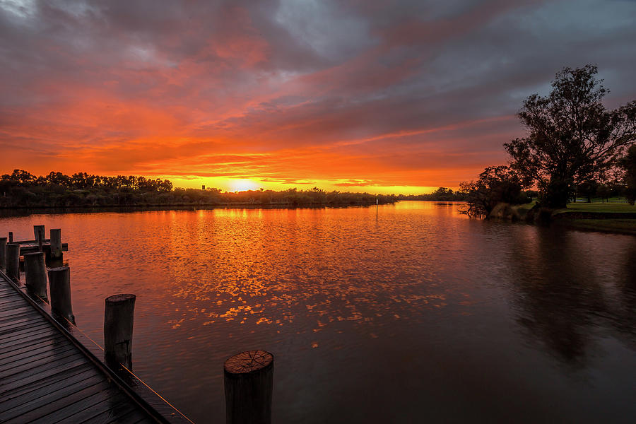 Sunrise on the Collie River Photograph by Robert Caddy
