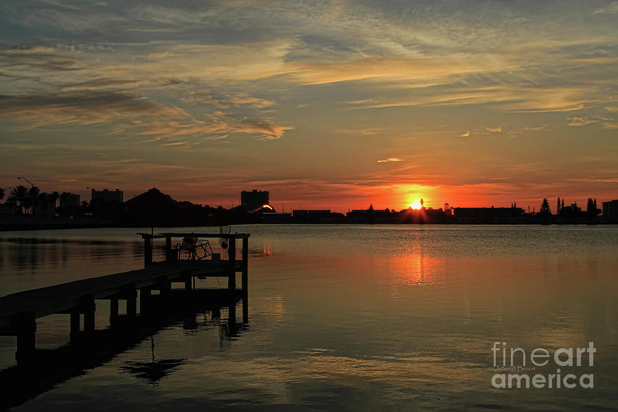 Fish Photograph - Sunrise On The Halifax by Deborah Benoit