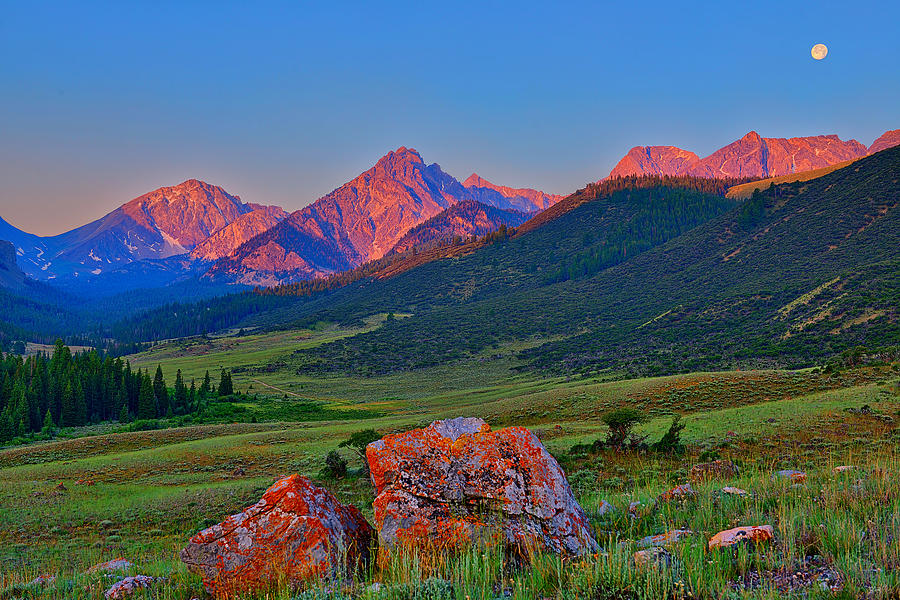 Sunrise on the Lost River Range Photograph by Greg Norrell