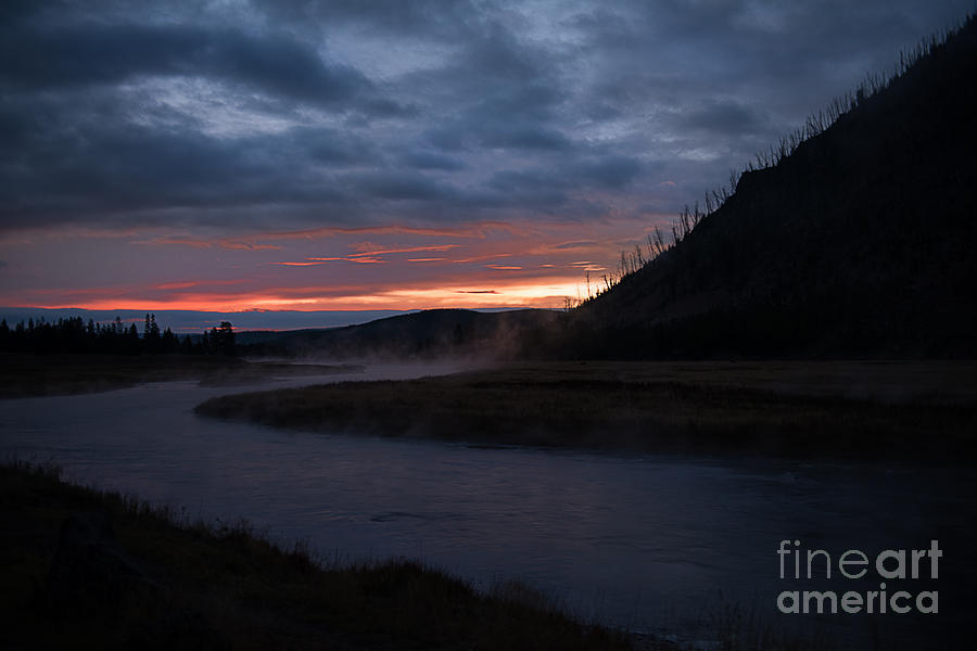 Sunrise on the Madison River Photograph by Dennis Hammer