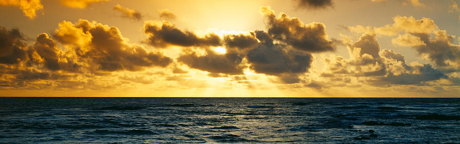 Nature Photograph - Sunrise On The Pacific Ocean At Hawaii by Panoramic Images