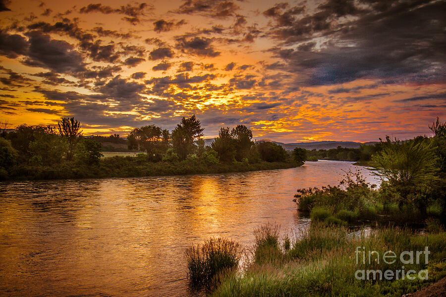 Sunrise On The Payette River Photograph by Robert Bales